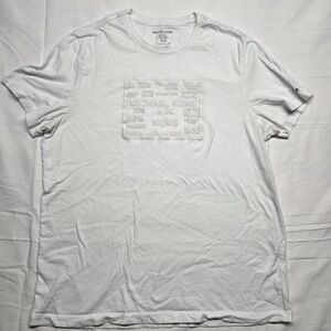 Michael Kors White Shirt Raised Letters MK X-Large